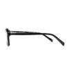 black acetate rectangle retro adults optical glasses