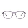 grey acetate rectangle retro adults optical glasses