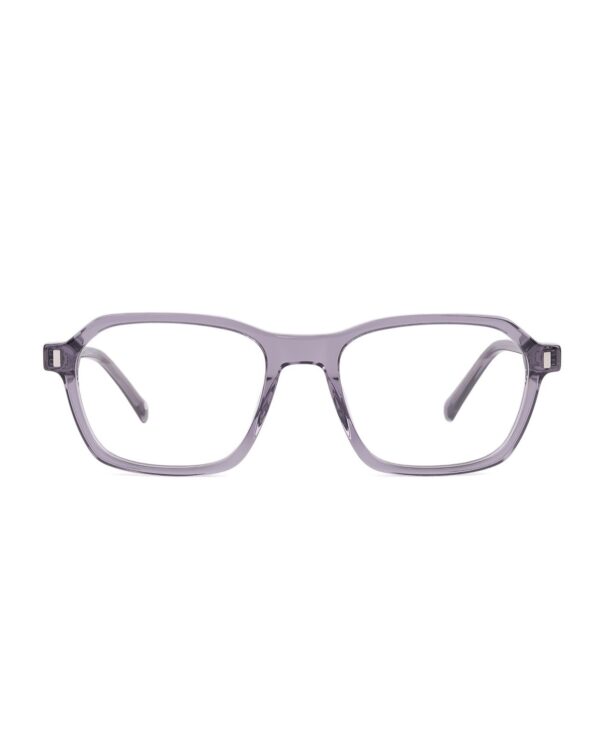 grey acetate rectangle retro adults optical glasses