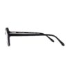 geometric acetate black optical frame teens