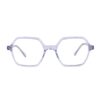 geometric acetate grey optical frame teens
