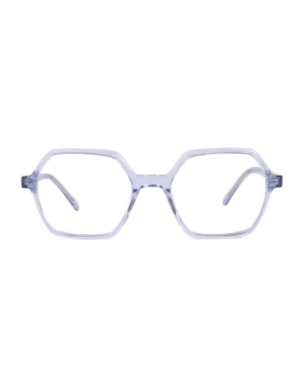 geometric acetate grey optical frame teens