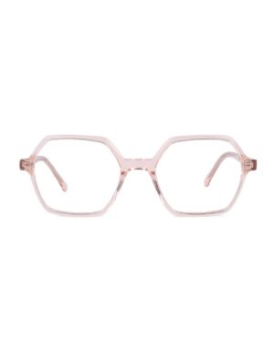 geometric acetate pink optical frame teens