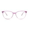 Cat eye round acetate purple adult optical frames
