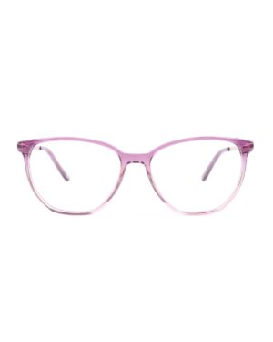 Cat eye round acetate purple adult optical frames