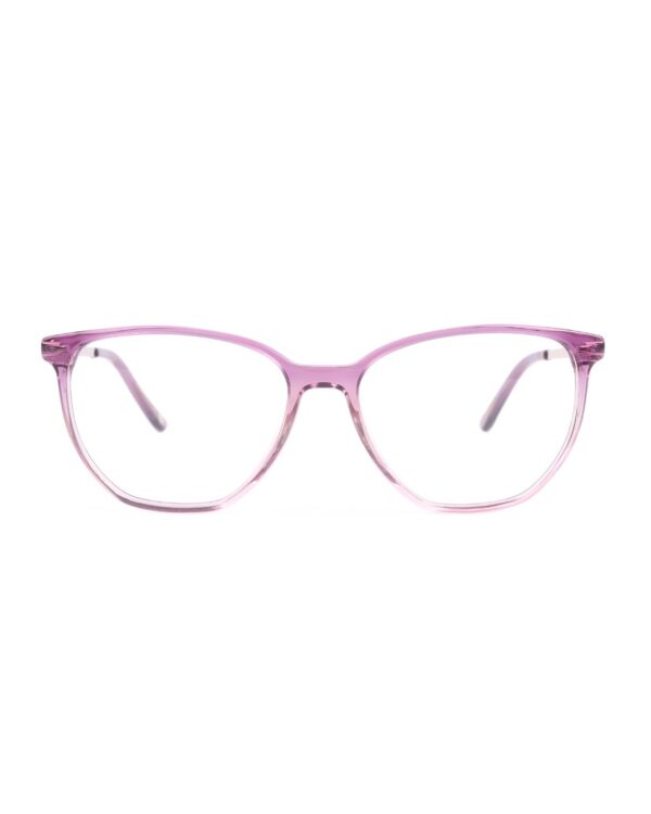Cat eye round acetate purple adult optical frames