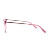 Cat eye round acetate combination pink adult optical frames