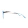 Cat eye round acetate combination blue adult optical frames
