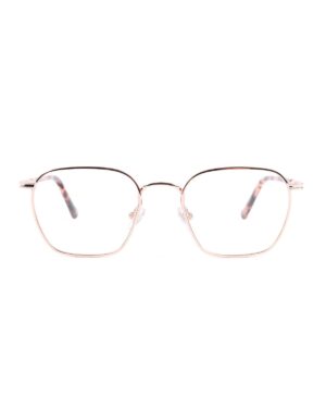 gold square metal adult optical frame
