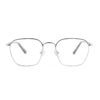 silver square metal adult optical frame