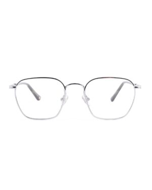 silver square metal adult optical frame