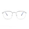 silver square metal adult optical frame