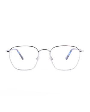 silver square metal adult optical frame