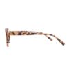 geometric key hole preppy round brown tortoiseshell adult recycled readers
