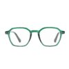 geometric key hole preppy round green adult recycled readers