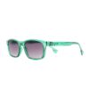 rectangle green adult recycled sunglasses