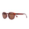round keyhole dark red adult recycled sunglasses
