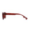 round keyhole dark red adult recycled sunglasses