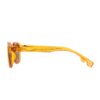 round keyhole yellow adult recycled sunglasses