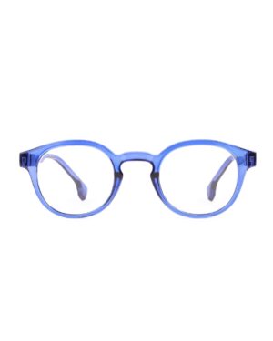 chunky round blue adult recycled readers reading glasses