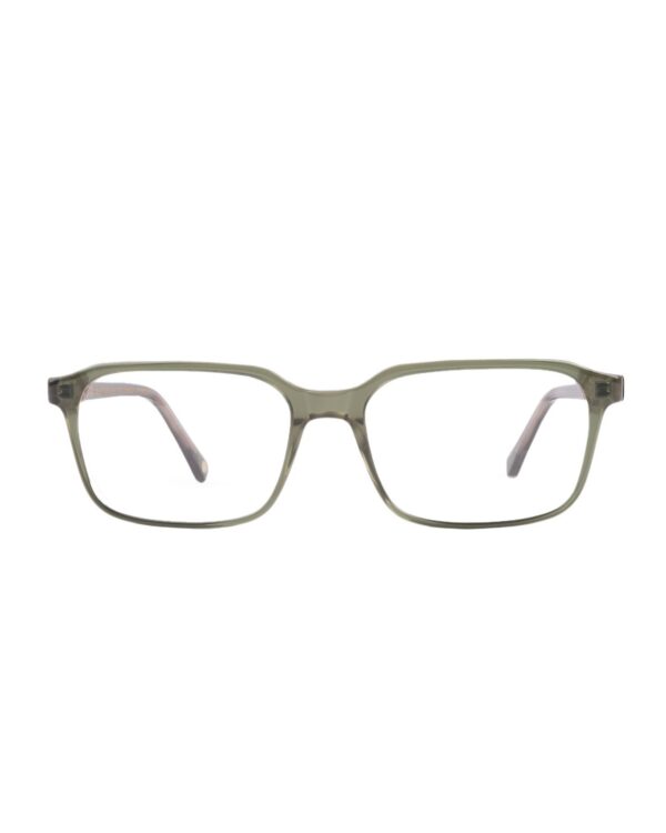 acetate rectangle green adult optical glasses