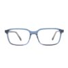 acetate rectangle blue adult optical glasses