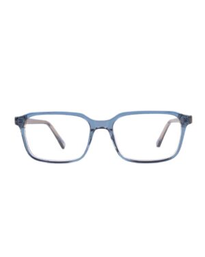 acetate rectangle blue adult optical glasses