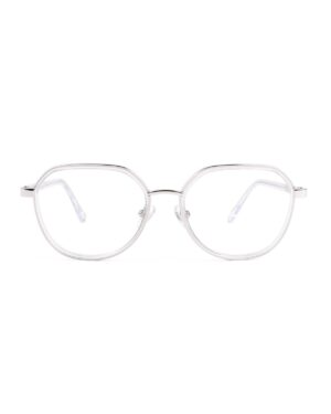 combination acetate metal round clear frame adult optical glasses