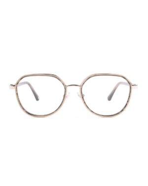 combination acetate metal round green frame adult optical glasses