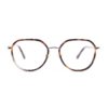 combination acetate metal round tortoiseshell frame adult optical glasses