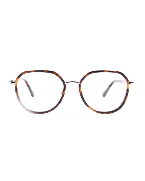 combination acetate metal round tortoiseshell frame adult optical glasses