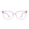 square cat eye pink adults optical glasses