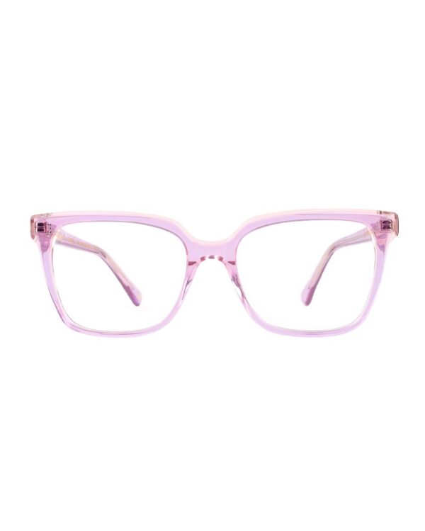 square cat eye pink adults optical glasses