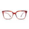 square cat eye red tortoiseshell adults optical glasses