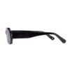 chunky rectangle acetate black womens sunglasses