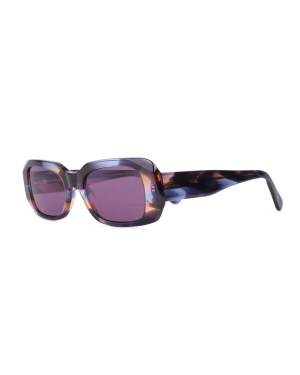 chunky rectangle acetate colourful tortoiseshell womens sunglasses