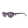 petite oval cat eye black acetate adult sunglasses frames